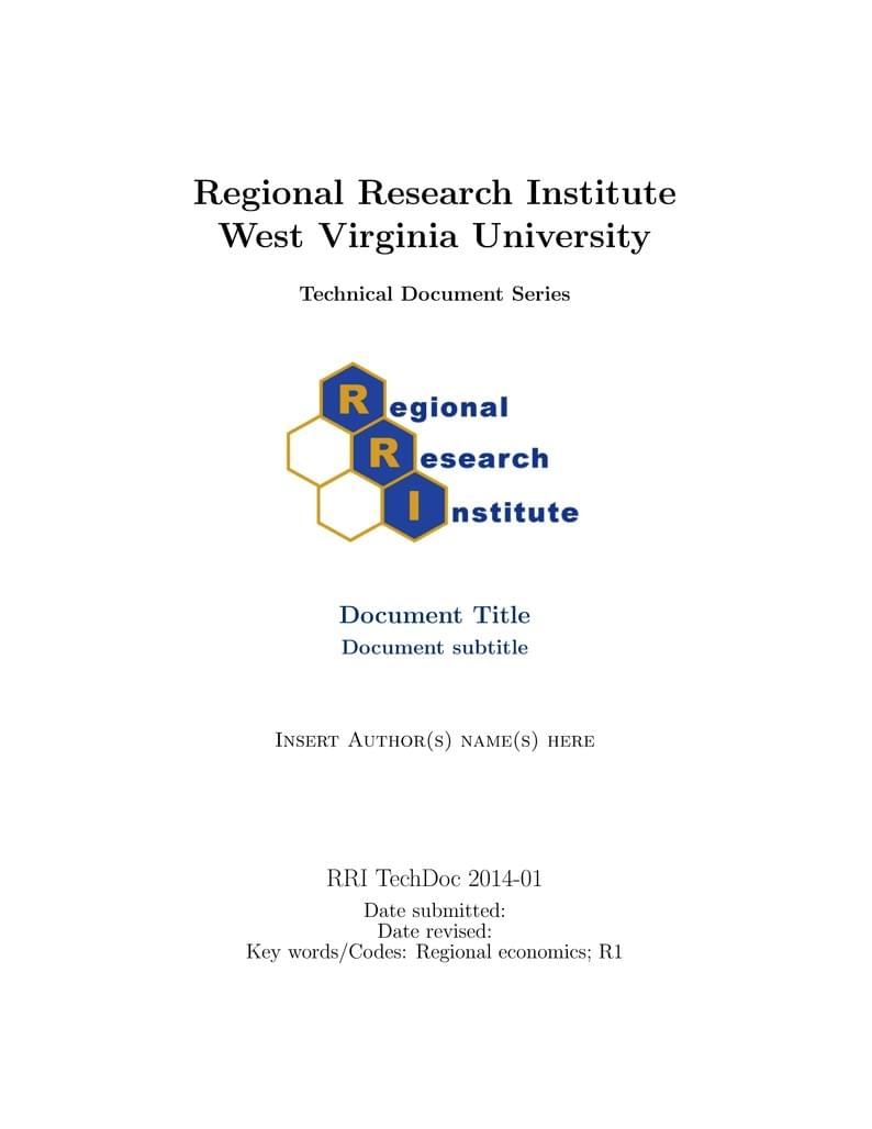 RRI - Tech Doc - Template