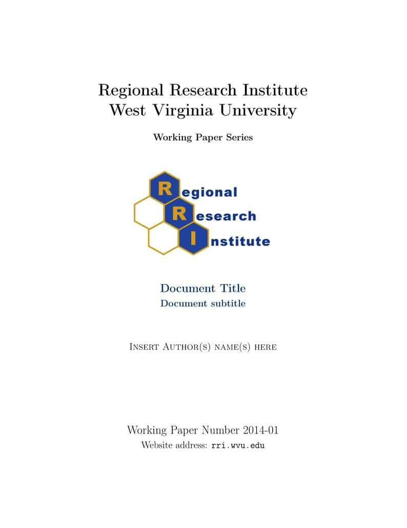 RRI - WP - Template