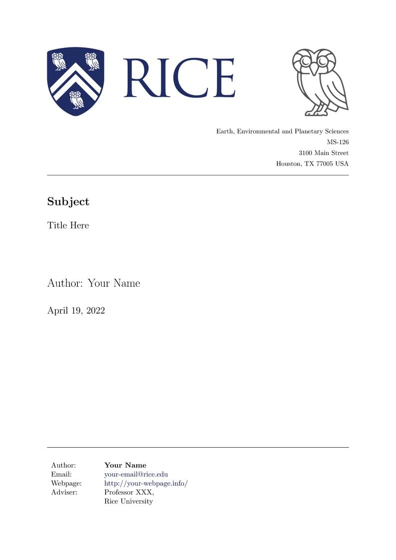 Latex-Template-Rice-USTC