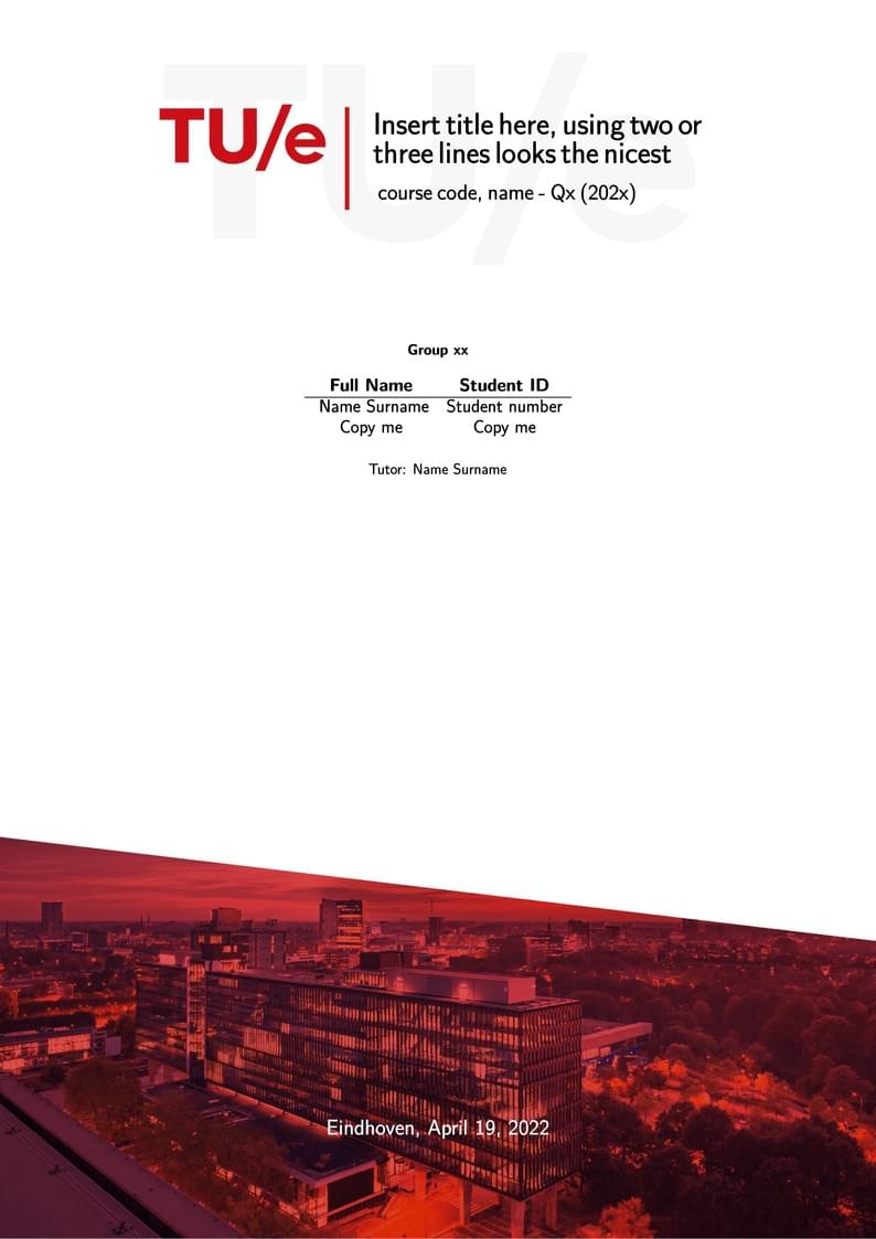 Report Template V1.0