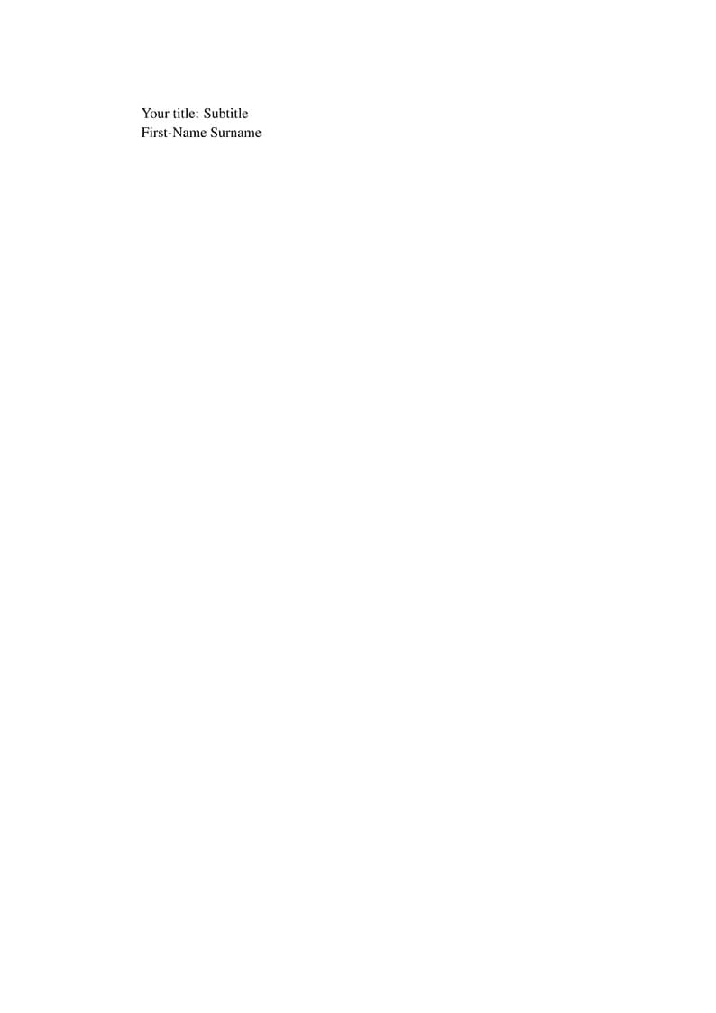 Uwasa PhD template