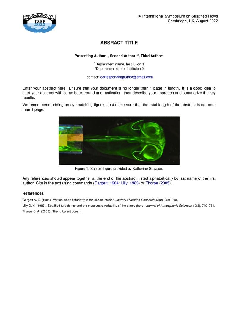ISSF 2022 Abstract template