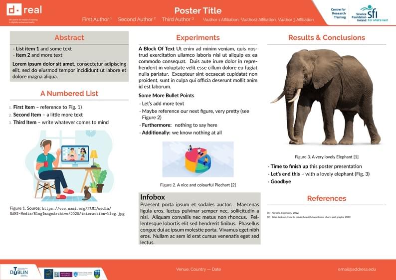 D-real Poster Template (Landscape)