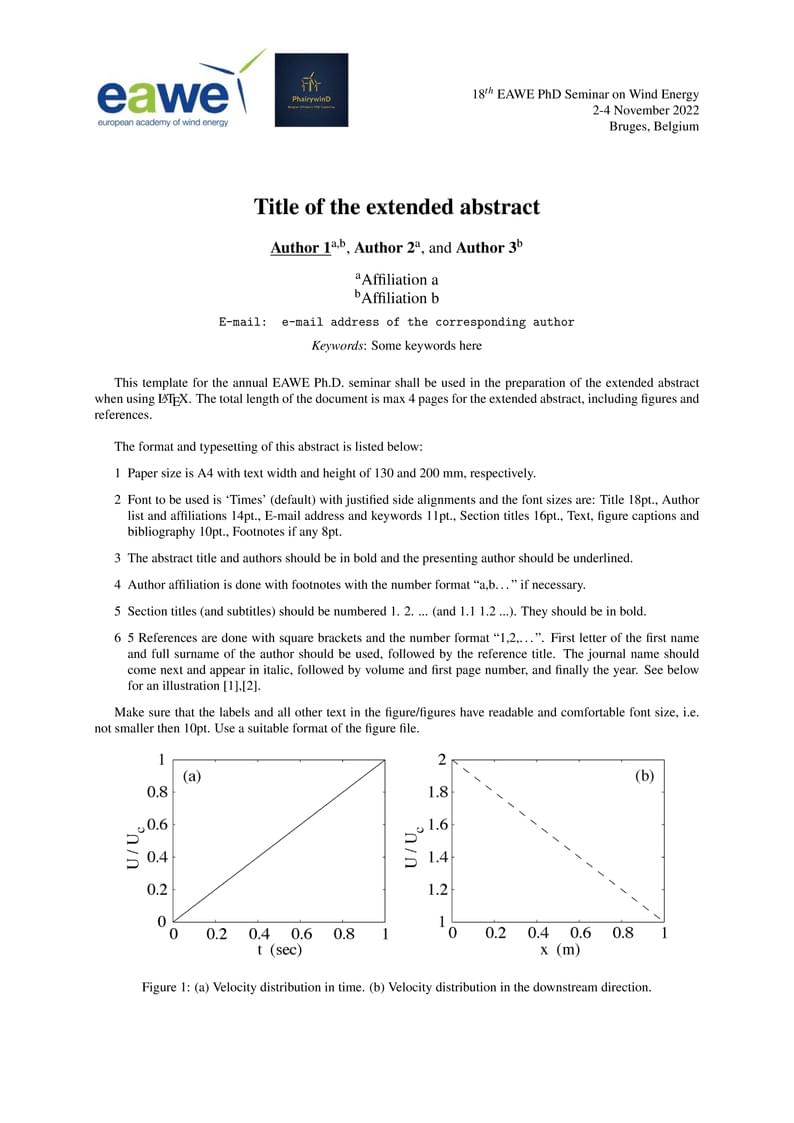 EAWE PhD 2022 Seminar Template