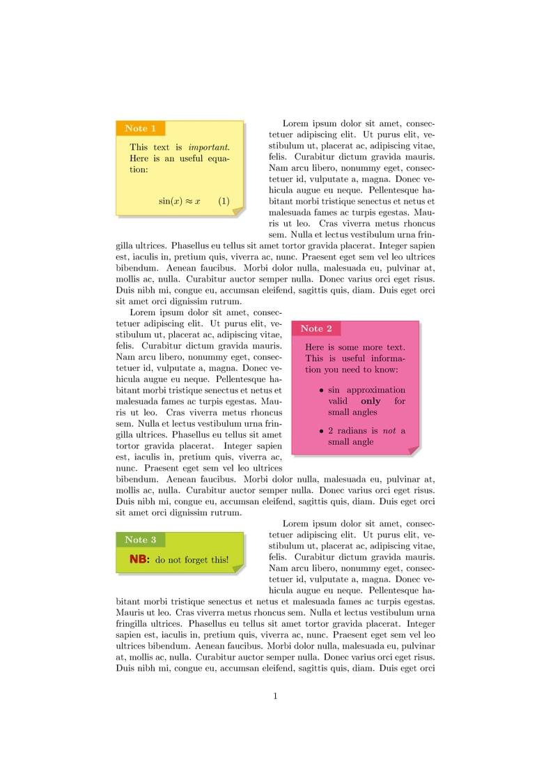 Sticky Notes