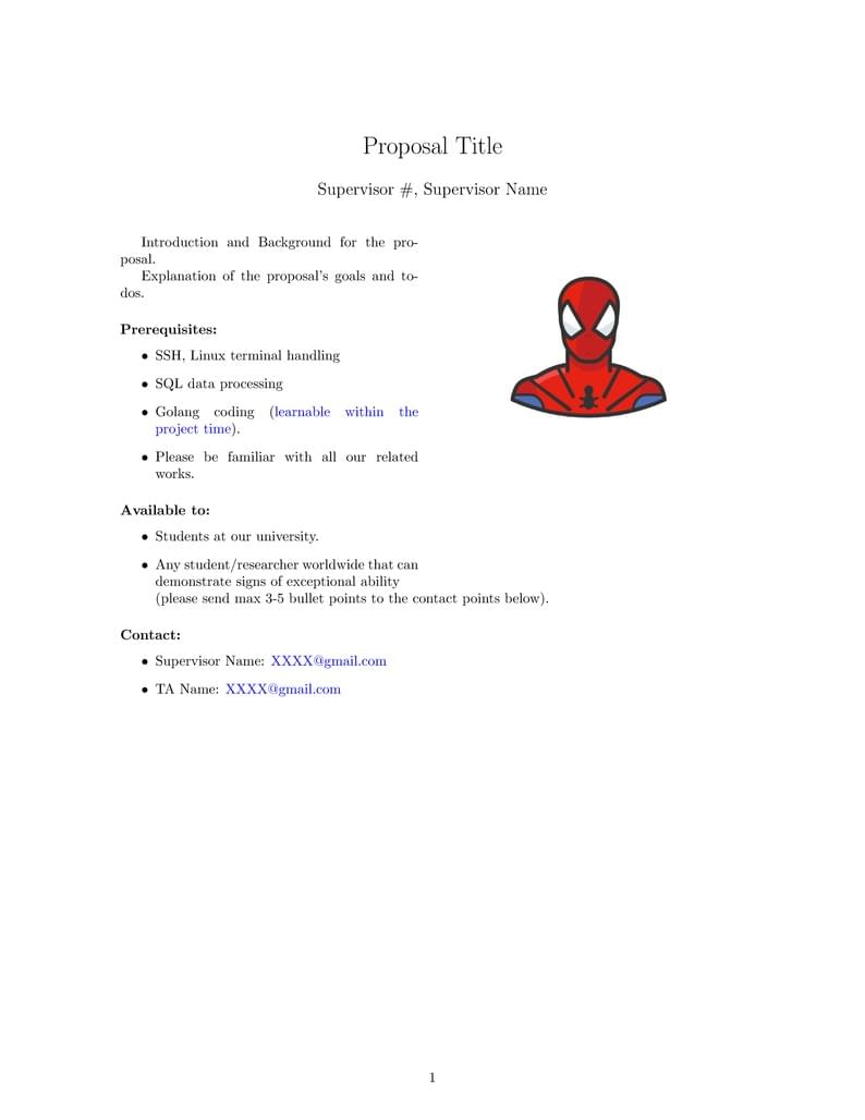 Thesis Proposal Template