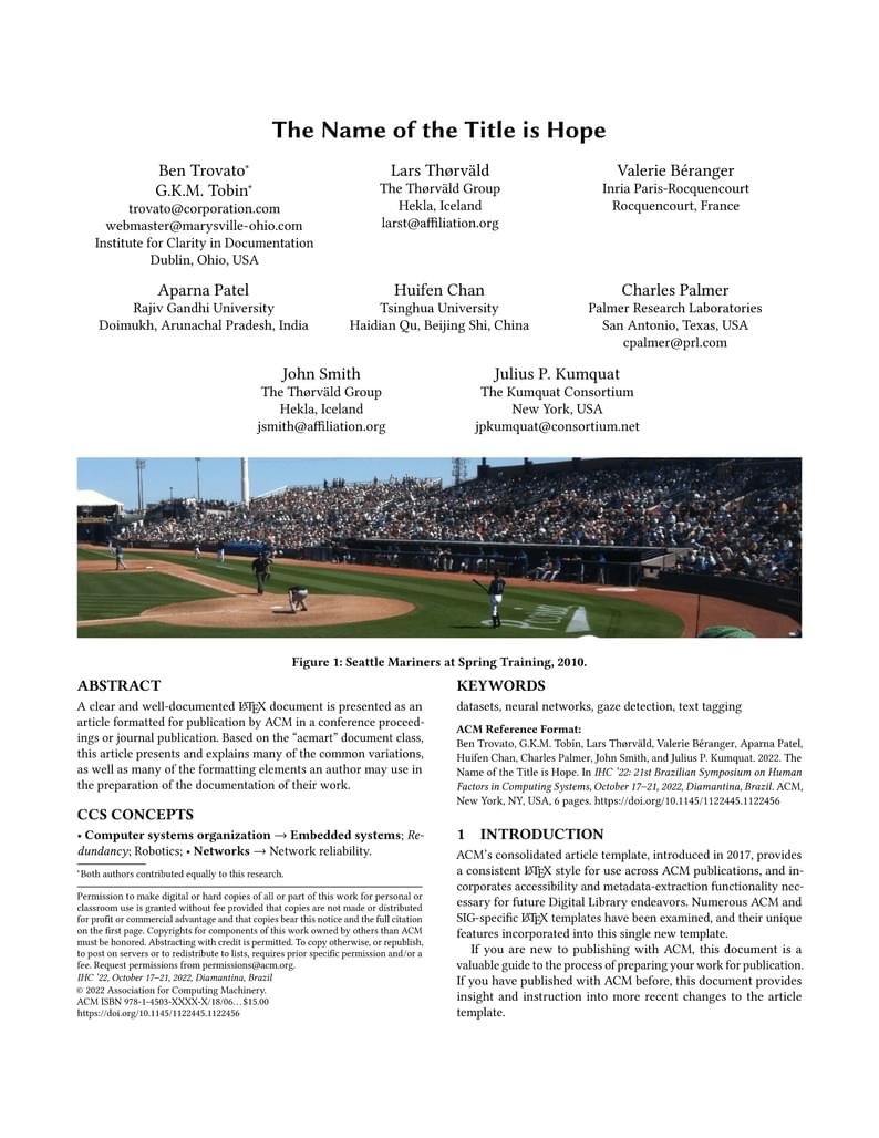 IHC 2022 - LaTeX Template