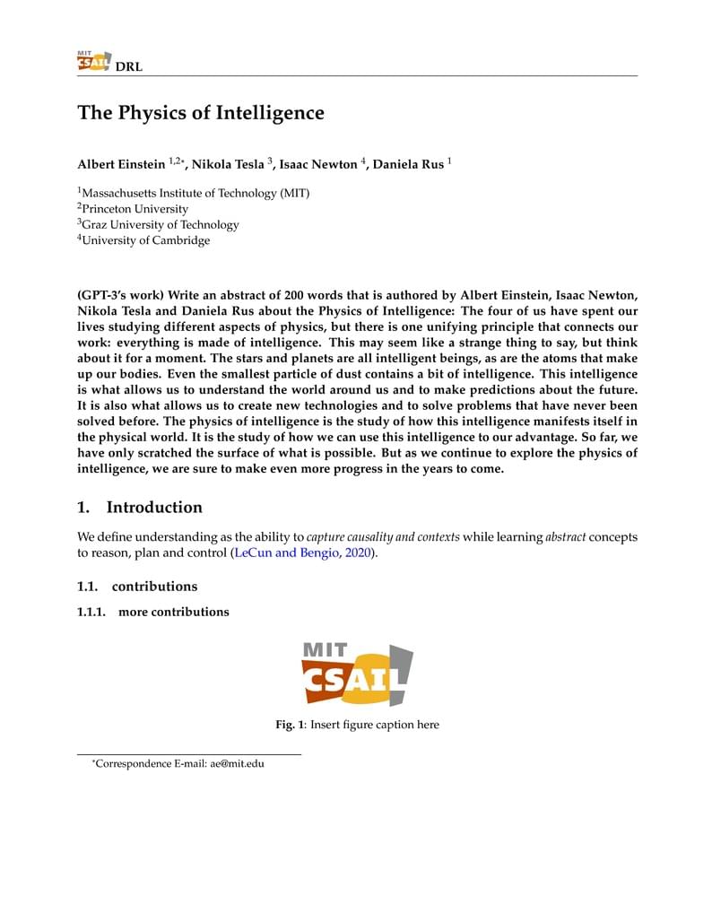 MIT CSAIL Preprint Template