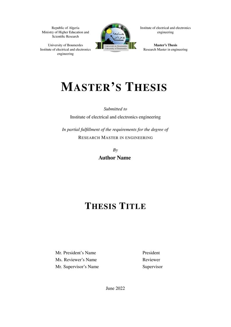 Institute of electrical and electronics engineering (ex inelec) Report Template