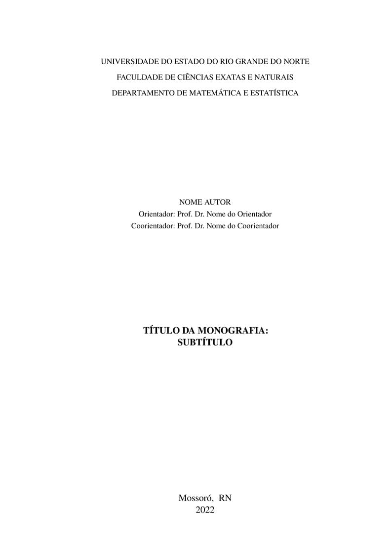 Modelo de Monografia DME FANAT UERN