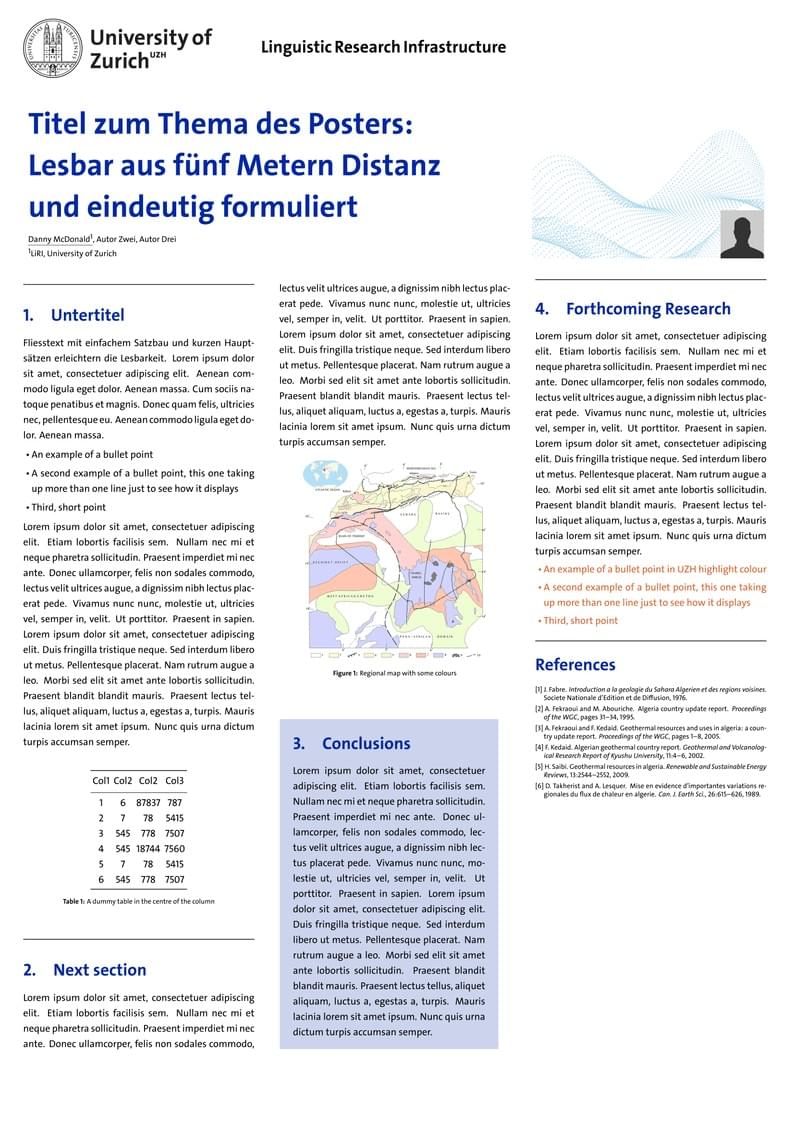 UZH poster template