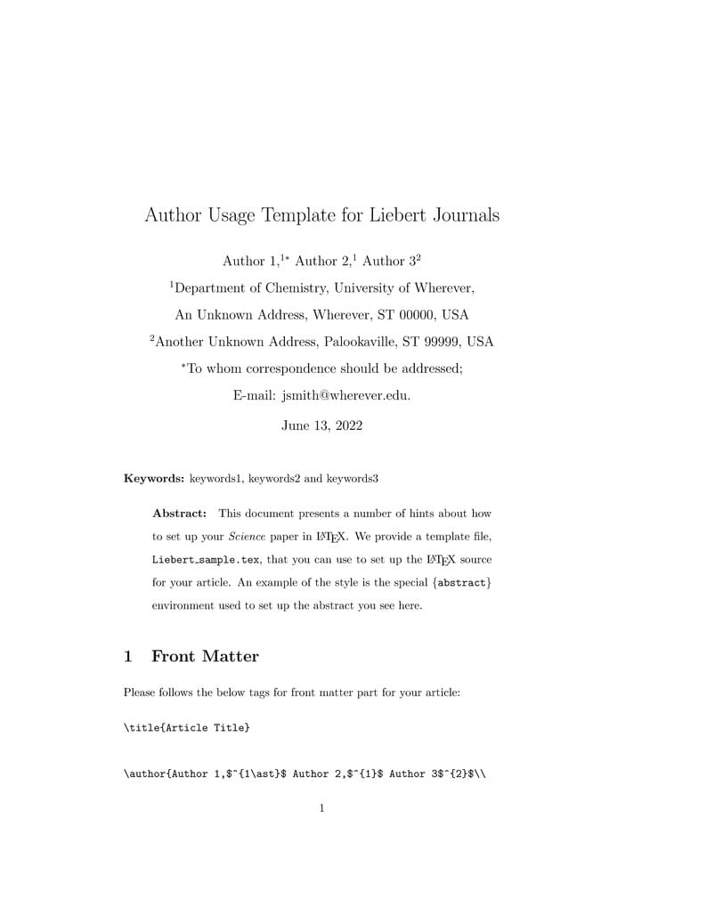 Liebert Journals (Soft Robotics) Template