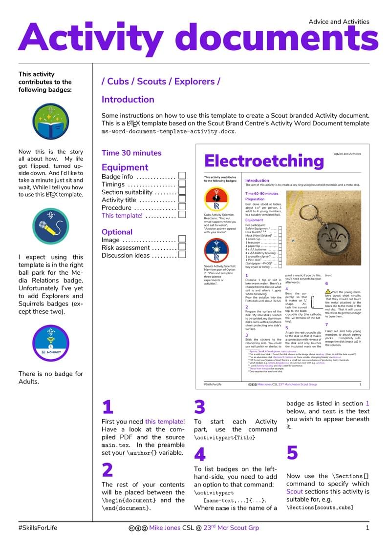Grey Wolf's Scout Activity Template