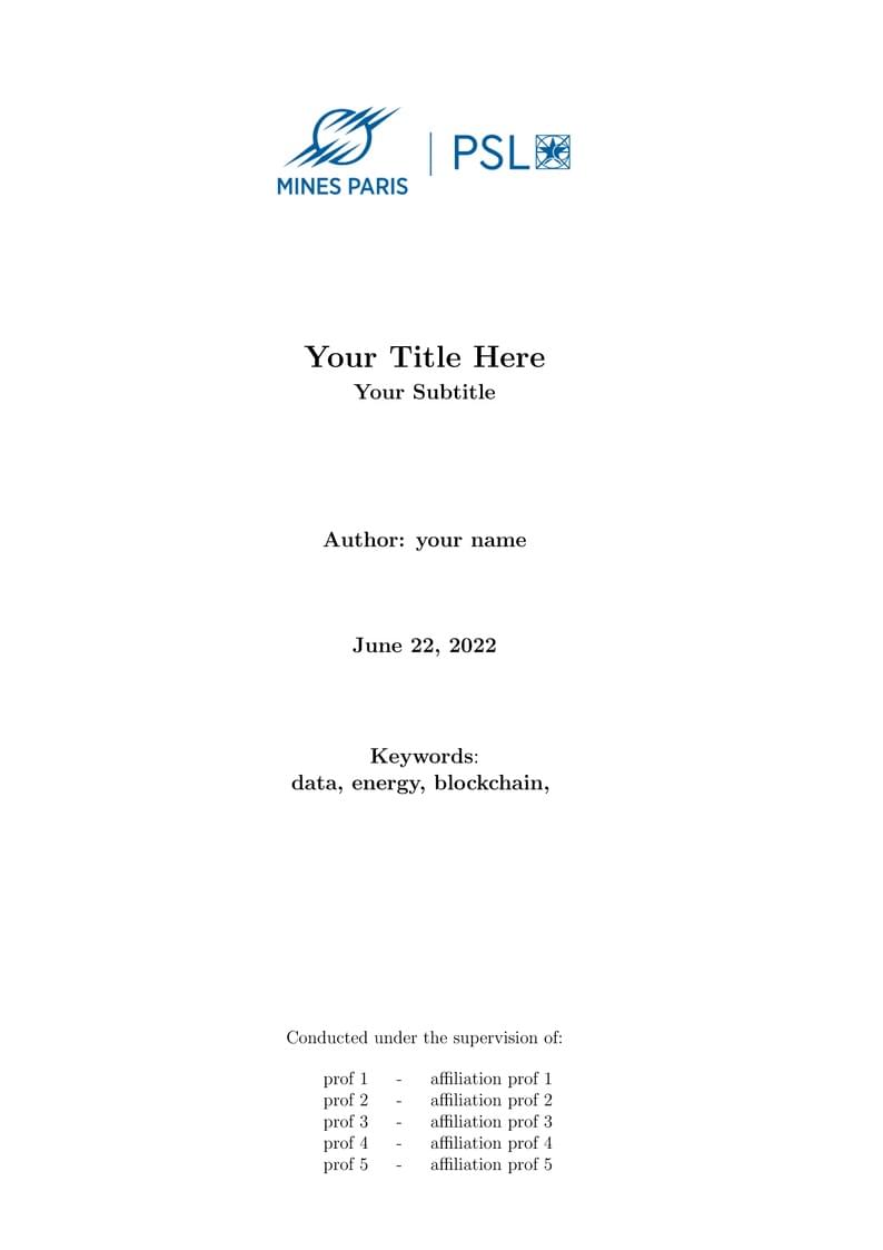 Mines Paris template