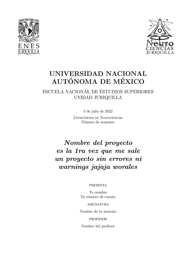 Proyectos Neurociencias UNAM