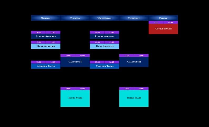 Class Schedule Template