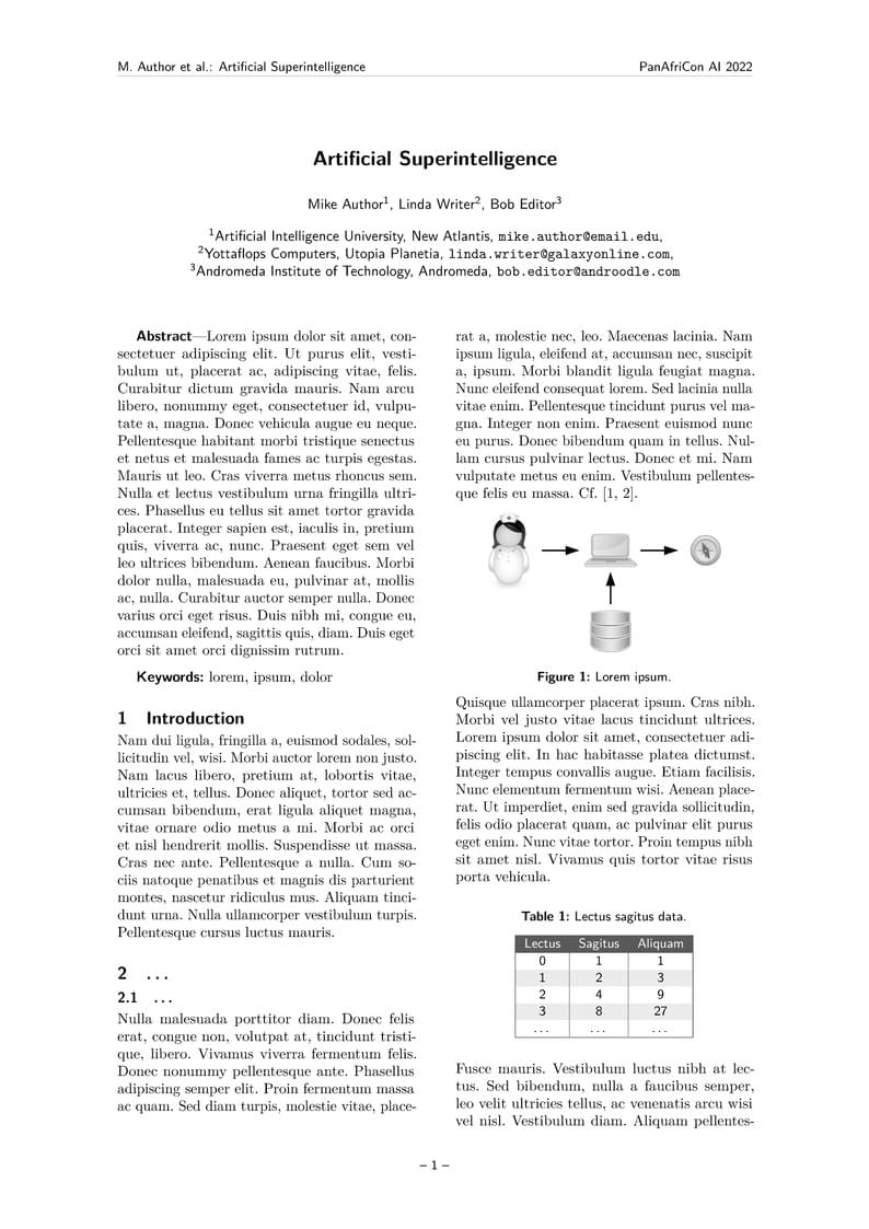 PanAfriCon AI 2022 proceedings template