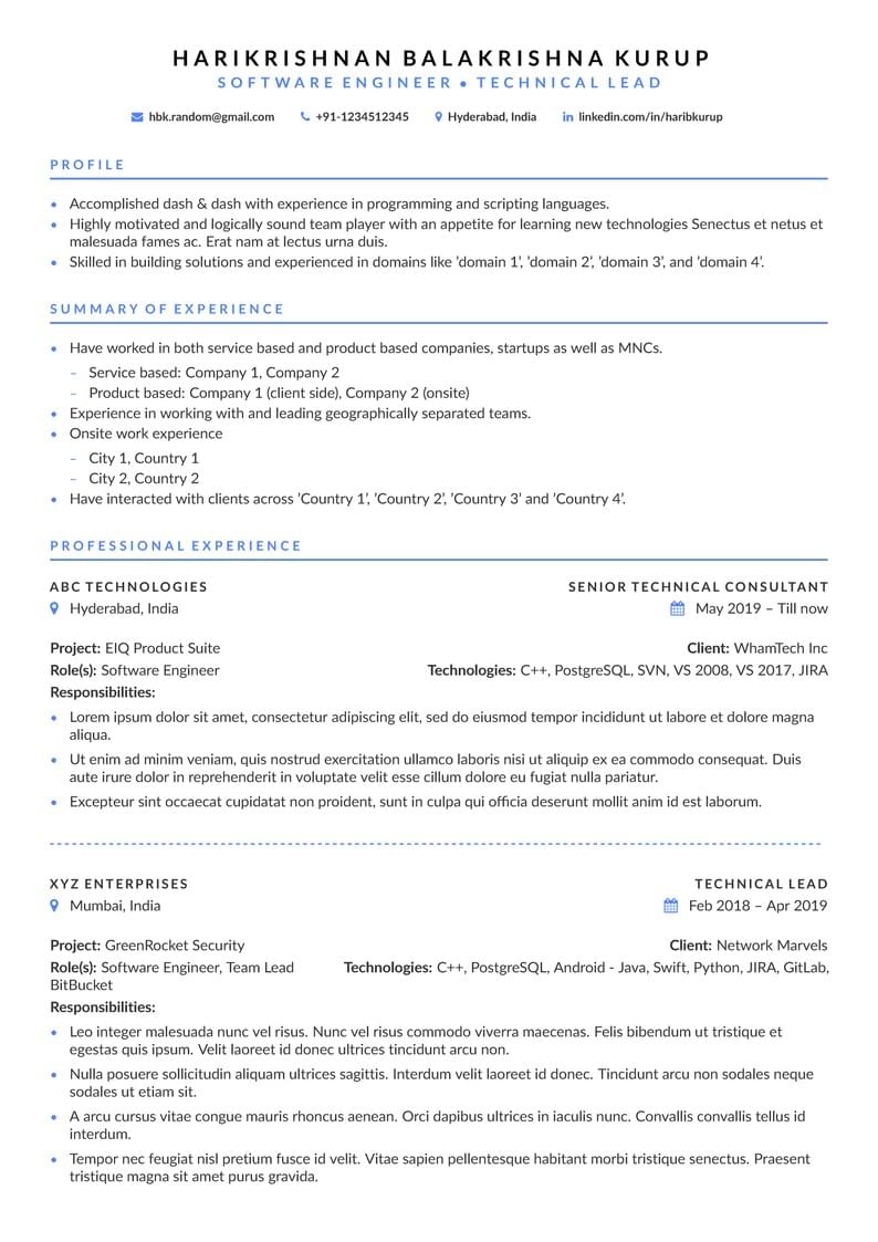 Elegant Resume