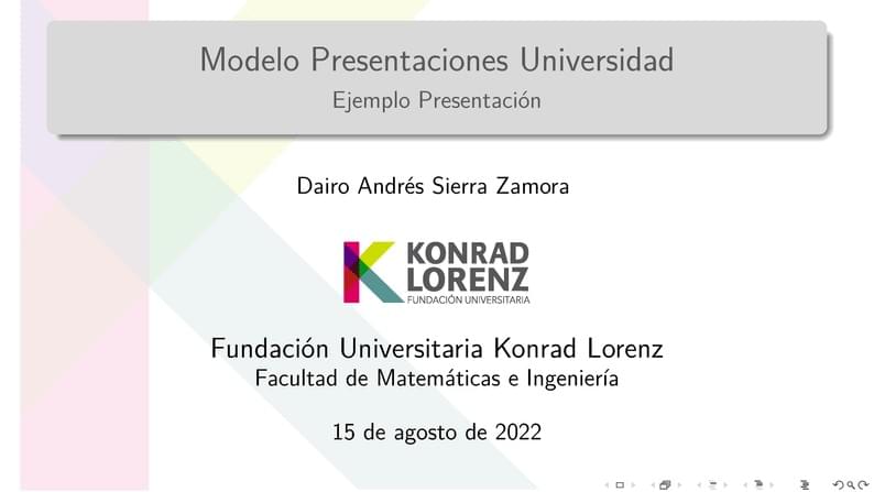 Modelo Presentaciones FUKL