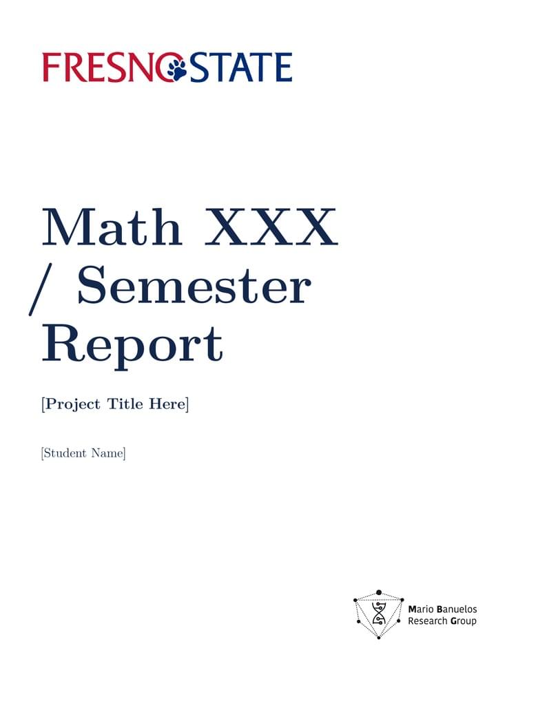 MBG Fresno State - Report Template