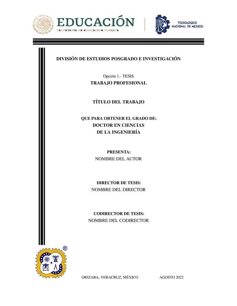 Formato de tesis (TecNM ITOrizaba)