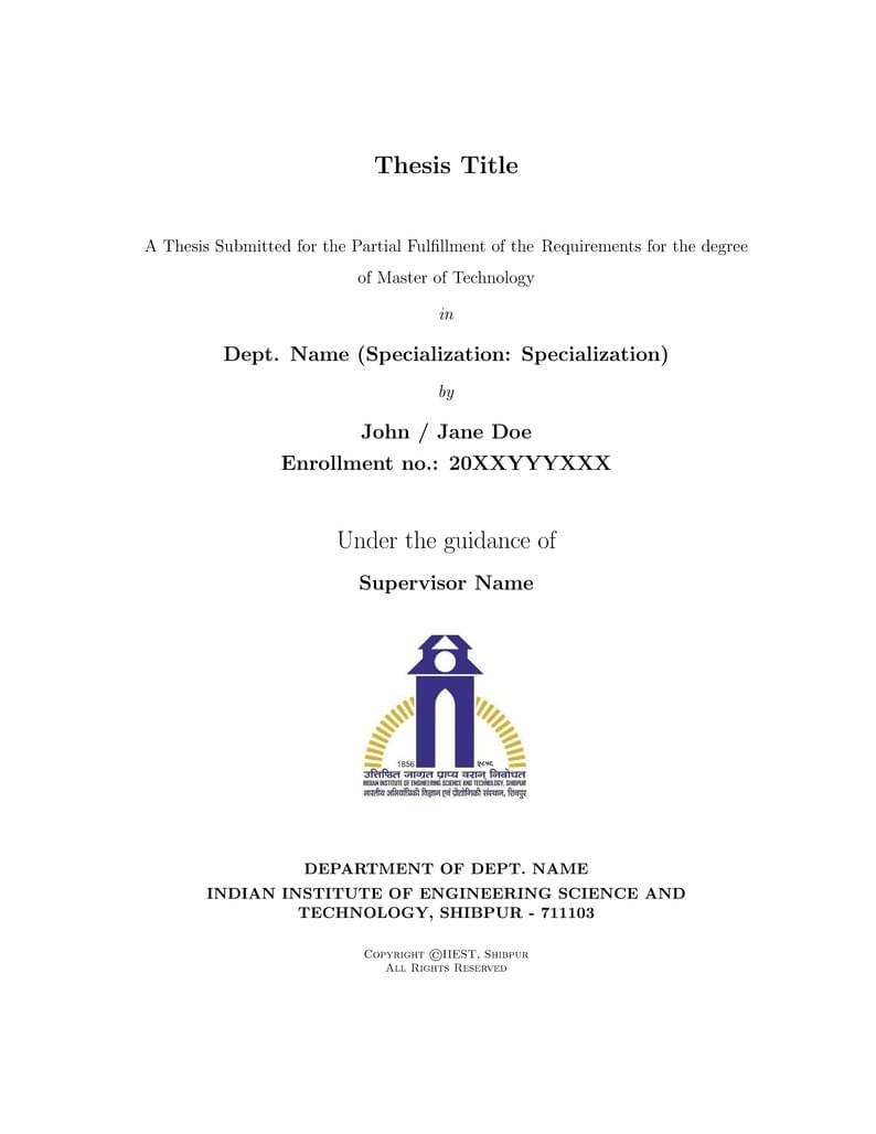 ETM Thesis Template IIEST