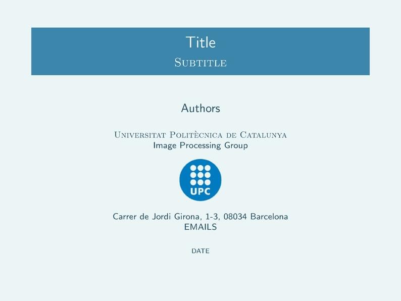 UPC-beamer-template