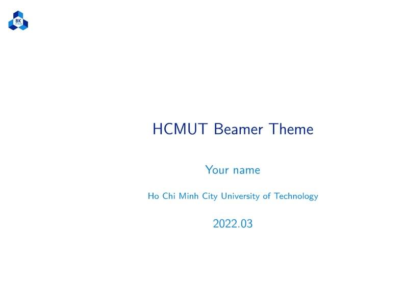 HCMUT Beamer Theme