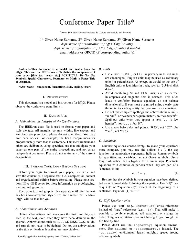 IEEE ITherm Conference Template