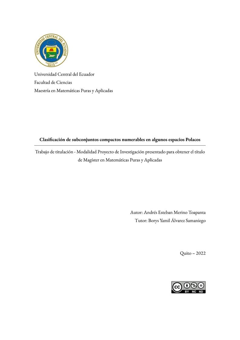 Plantilla para tesis de la UCE