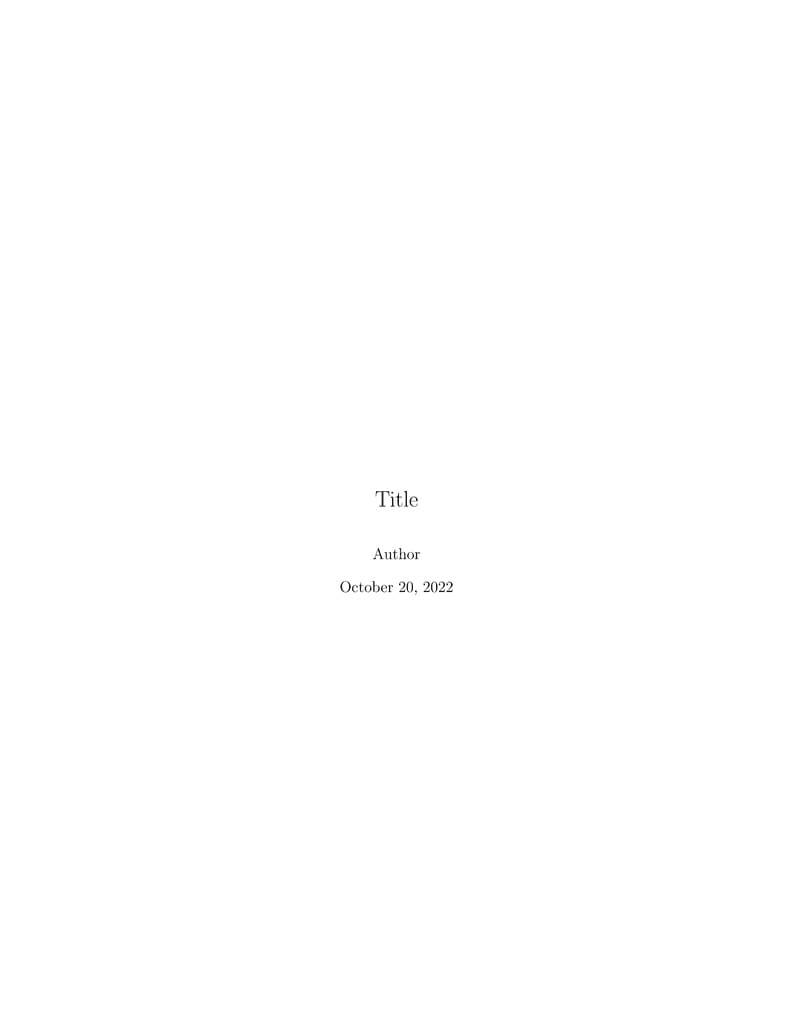 Lecture Note Template