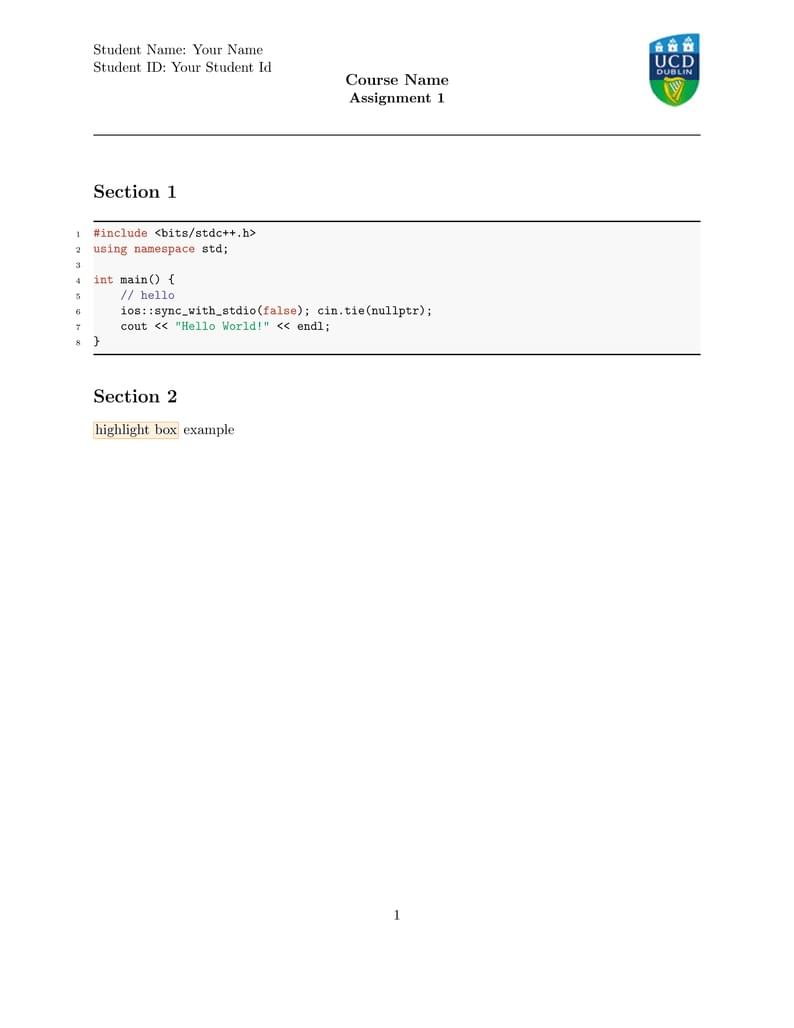 Assignment Template for Software Engineering