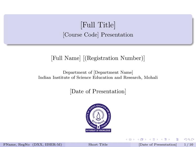 IISER_M_Presentation