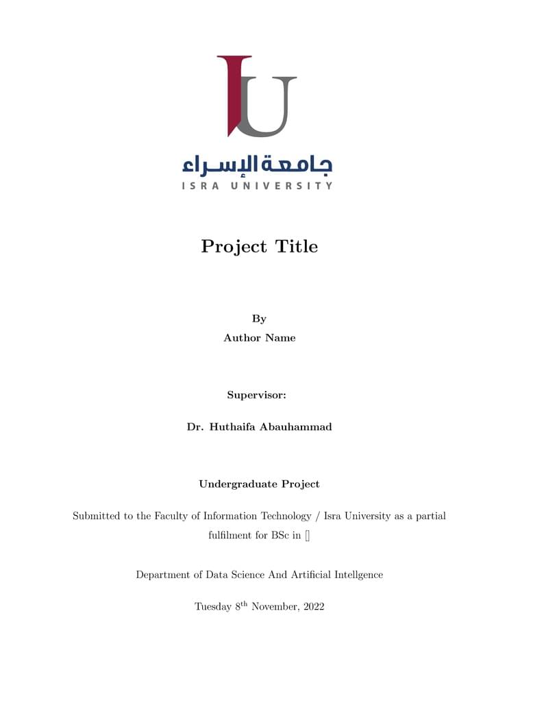 Isra University Project