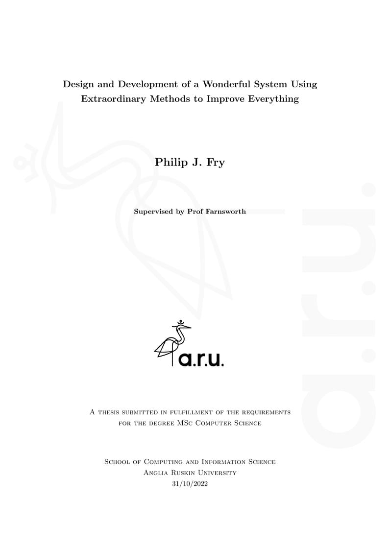 Anglia Ruskin University (unofficial)