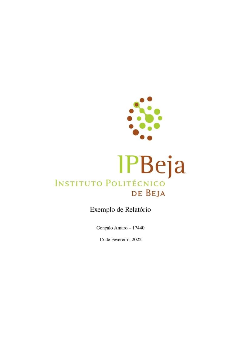 Simple IPBeja Report