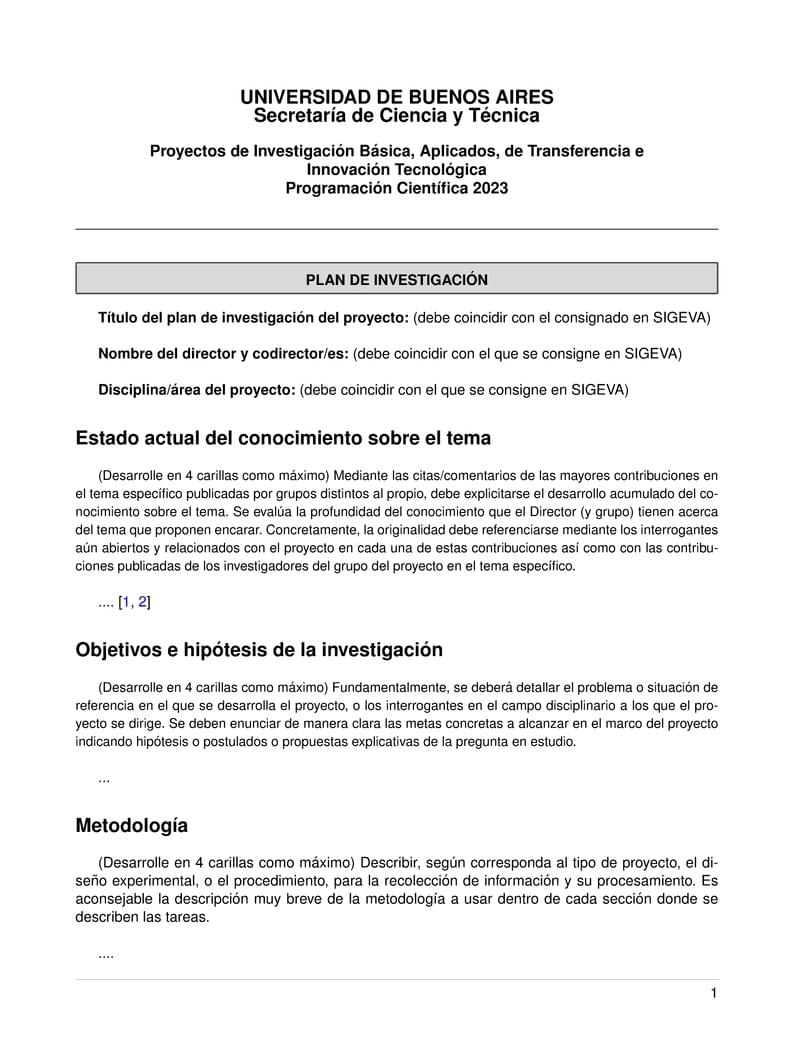 Template UBACyT 2023