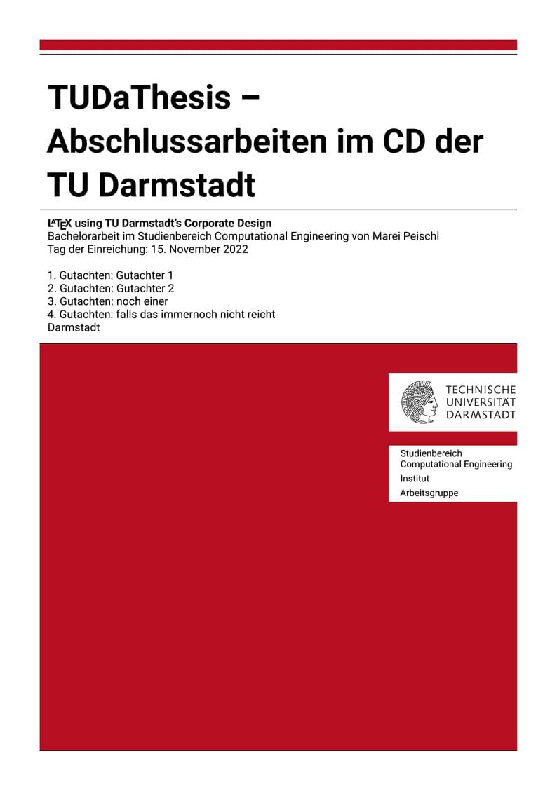 TU Darmstadt Thesis Template