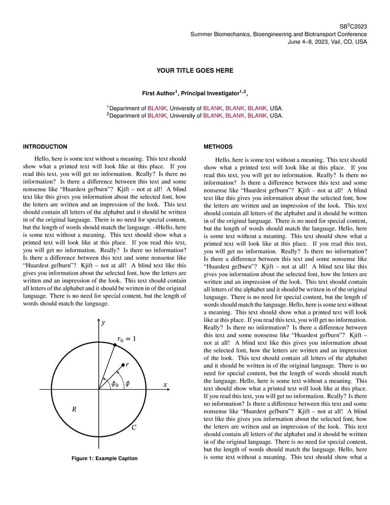 SB3C Abstract Template