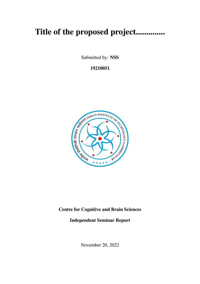 Project Report for IIT Gandhinagar Members