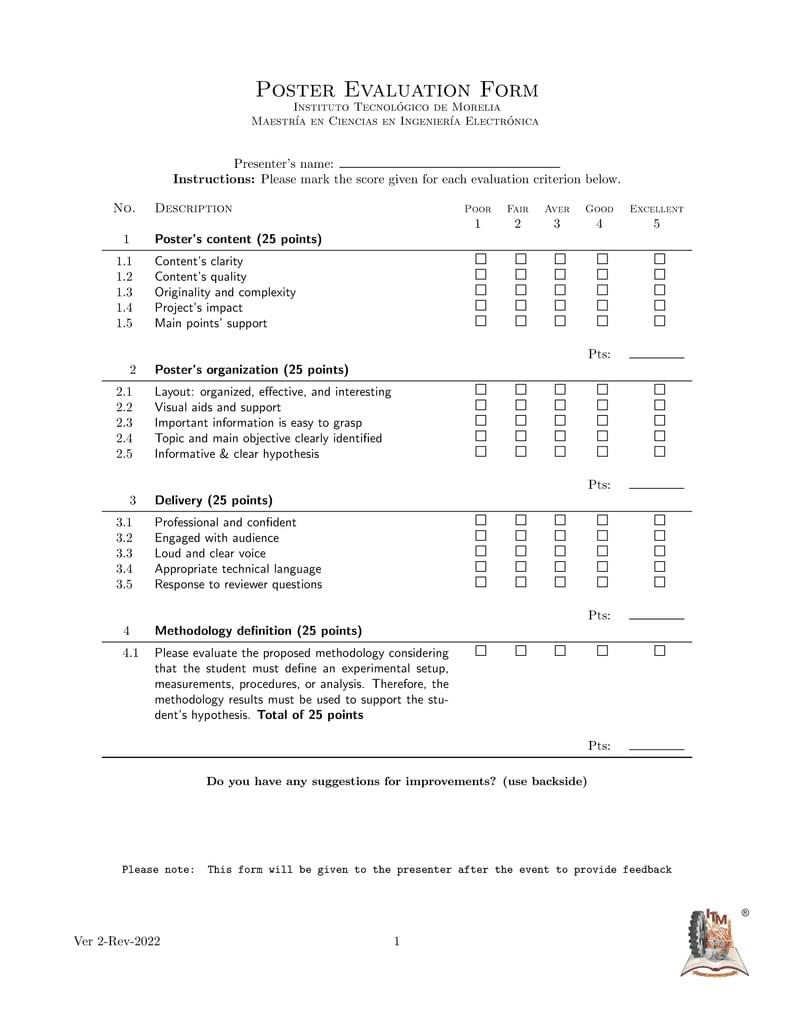 Poster-Evaluation-Form