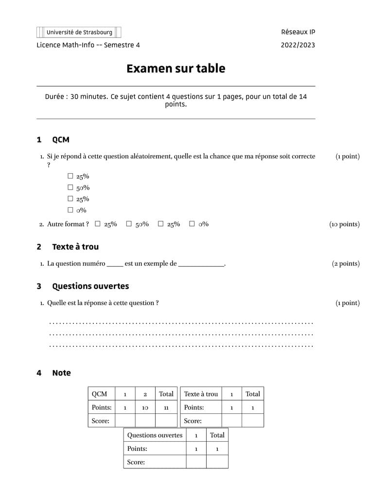 QCM-UNISTRA