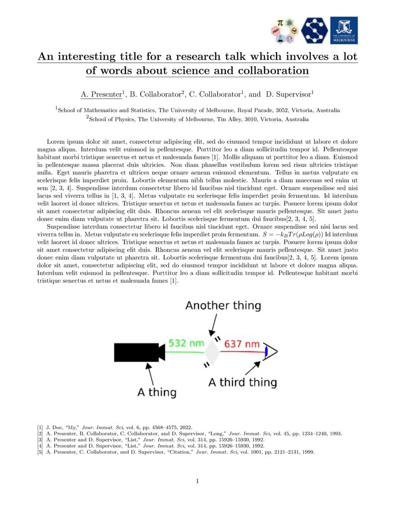 SECAN Research Summit Abstract template