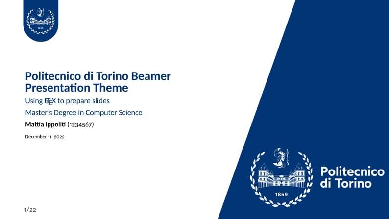 Politecnico di Torino Presentation