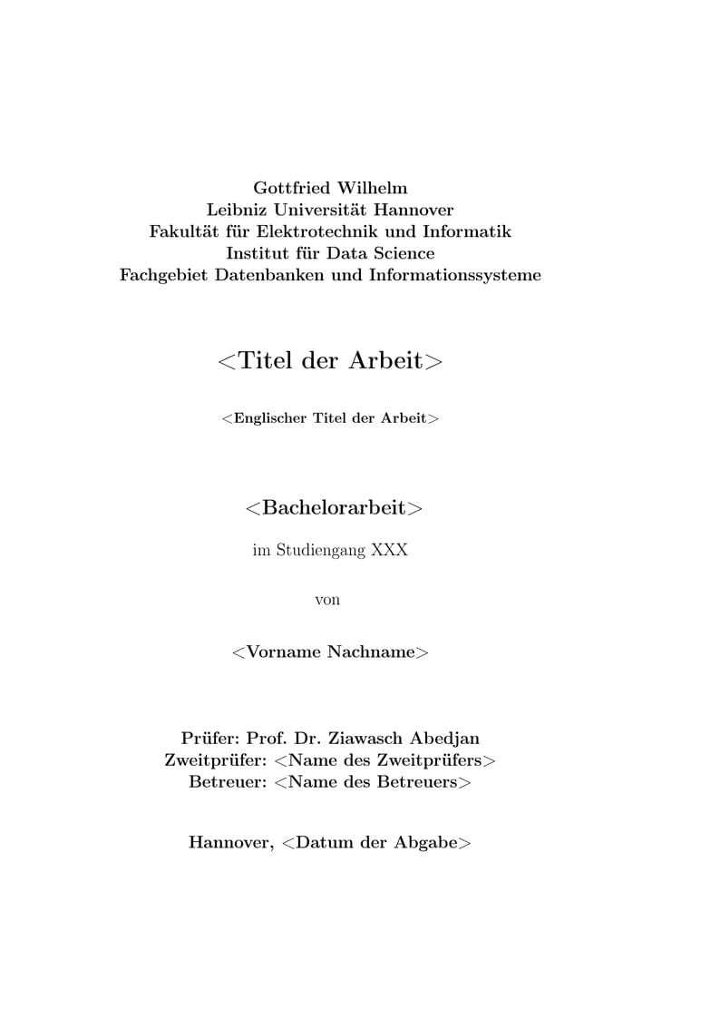 Thesis Template