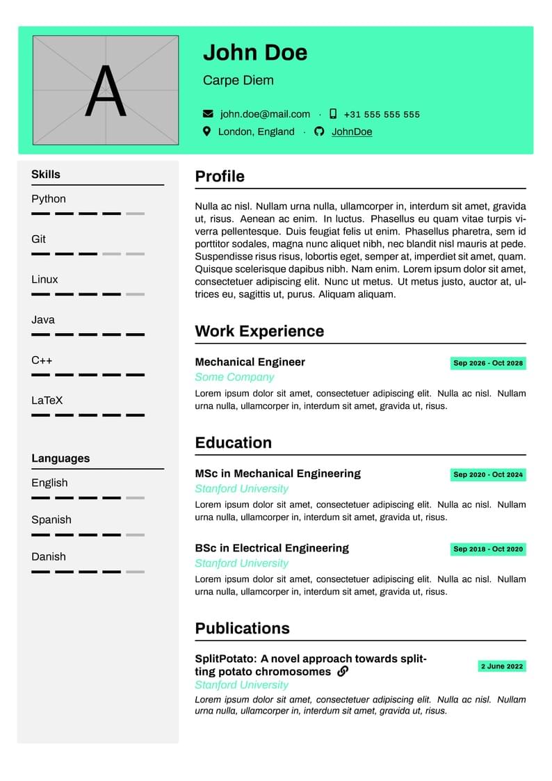 Modern CV Template