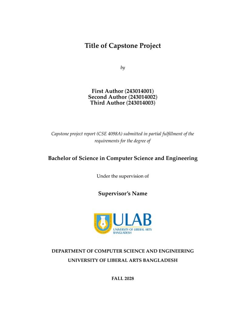 ULAB CSE 4098A Template