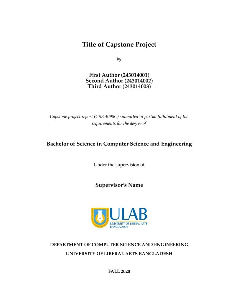 ULAB CSE 4098C Template