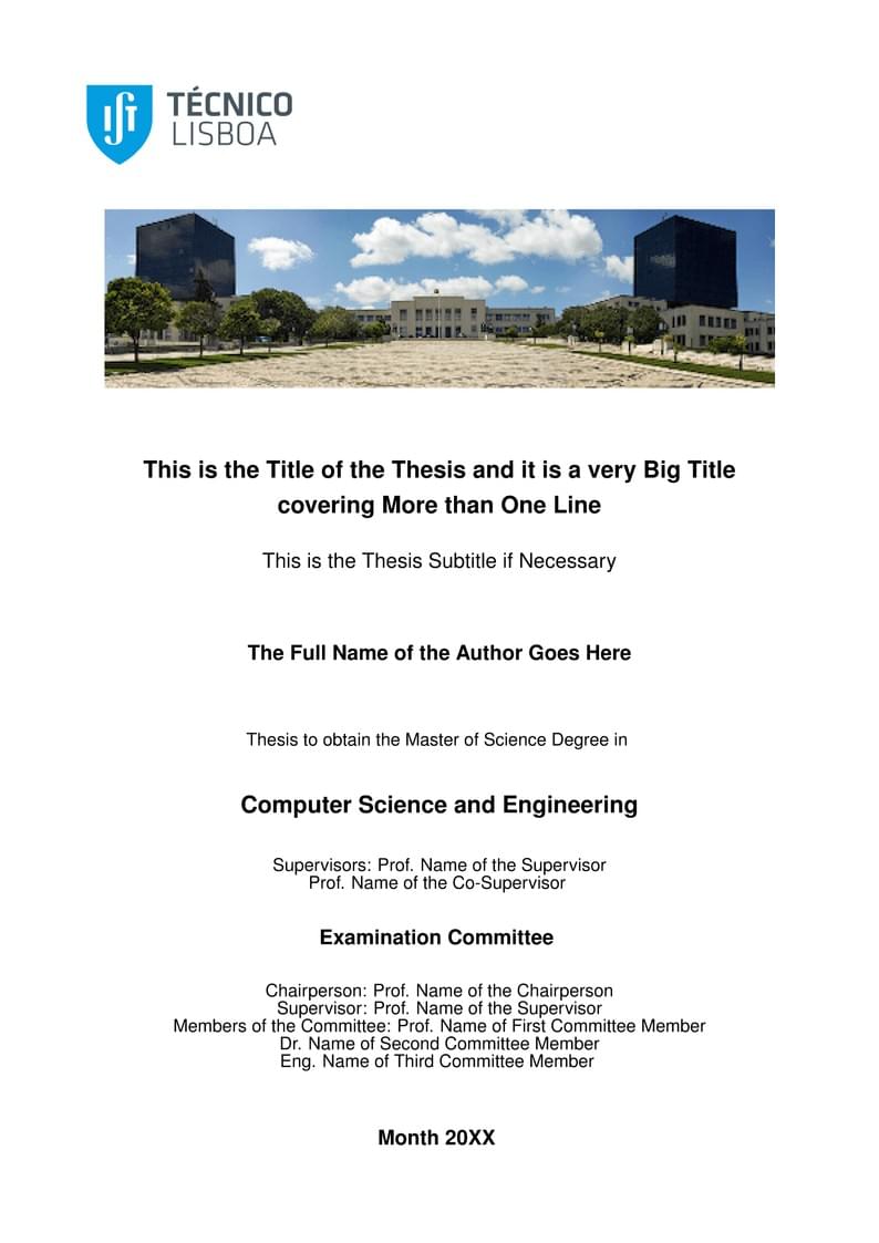 IST-UL MSc Thesis