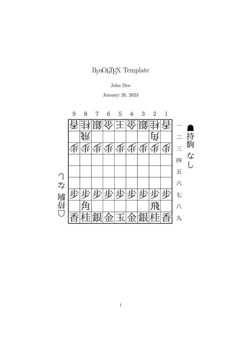 RyuOhTeX Template